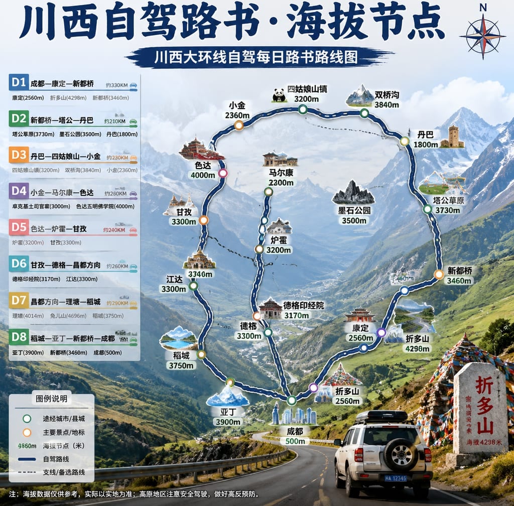 每日路线与行程规划