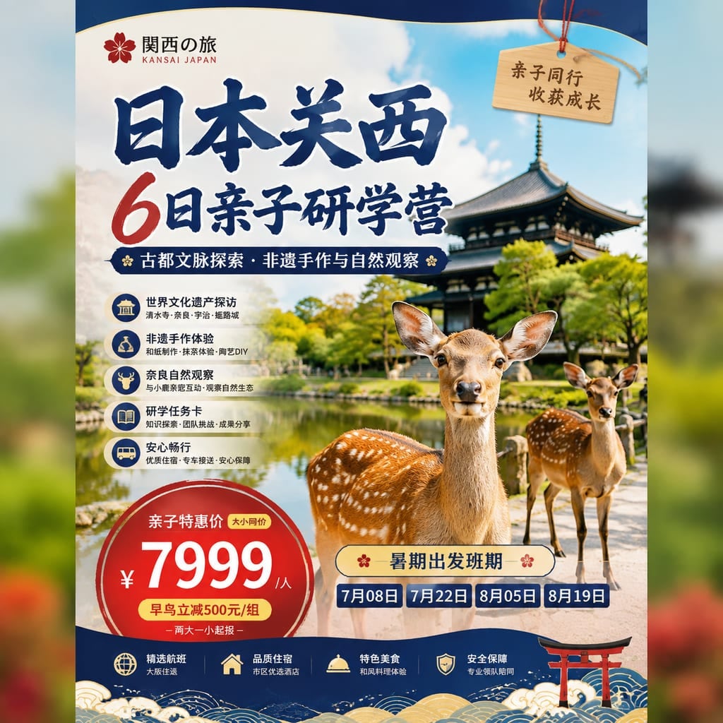 日本关西 6 日亲子研学营